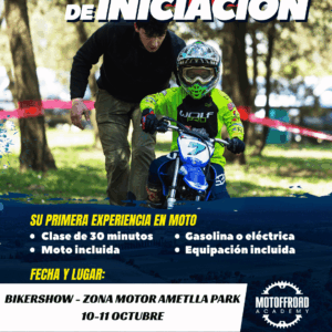 Clases de iniciación al motocross para niños en Barcelona - 10 - 11 octubre de 2026